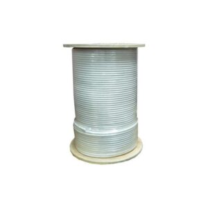 RG11-60PWR-M  3 GHz RG11 Coax Cable, 60% Braid, Plenum, White, Wood Reel