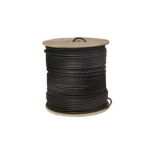 RG6-QSRBR-M  3 GHz RG6 Coax Cable, Quadshield, Riser Rated, Black, Wood Reel