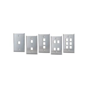 SSKF-* Single Gang Stainless Steel Faceplate