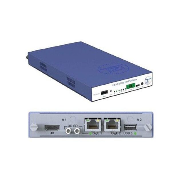 T9261-D OTT streaming media decoder that supports Ultra High Definition (UHD) 2160P HEVC , 1080P AVC and 1080i MPEG2.  IP streaming protocol
