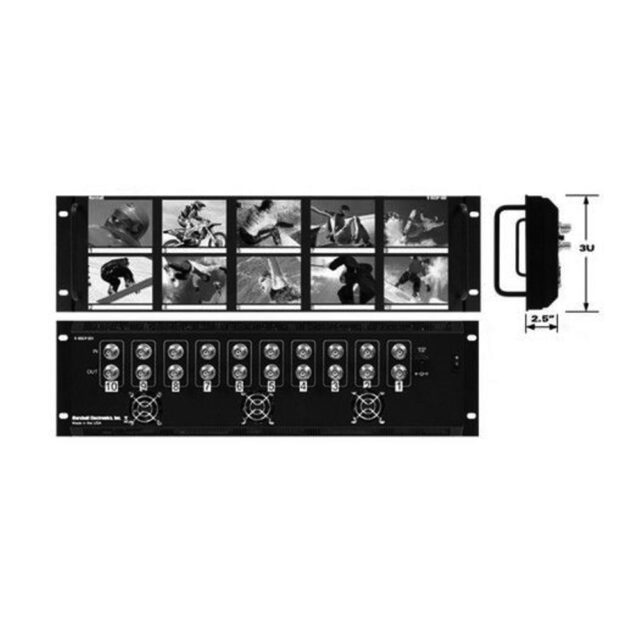 V-R35P-SDI 2 x 5 (10) screen 3.5" Rack Mount Monitor