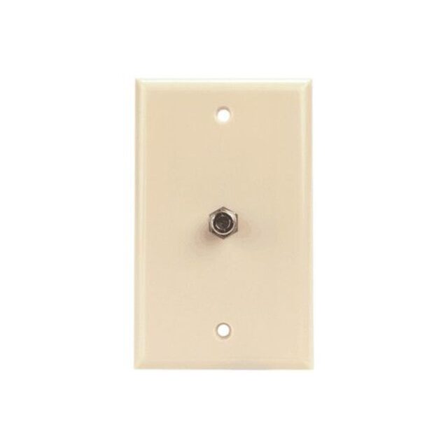 WP-81-I  Wall Plate, Ivory, plastic with F-81