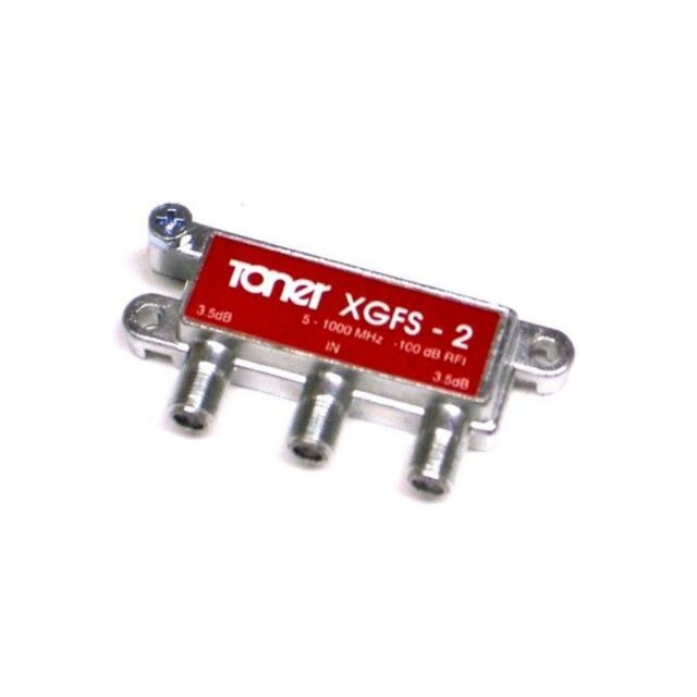 XGFS-2 2 Way 1 GHz Flat Top Splitter