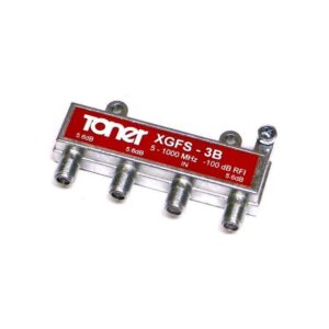 XGFS-3B  3 way 1 GHz Flat Top Splitter