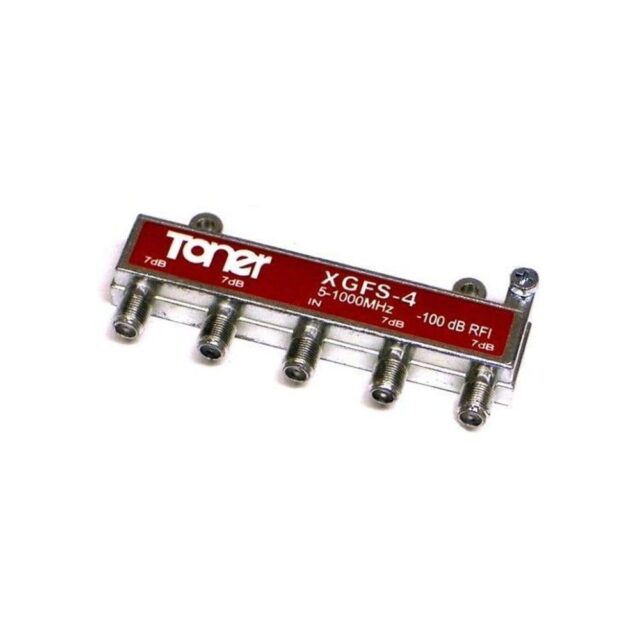 XGFS-4 4 way 1 GHz Flat Top Splitter