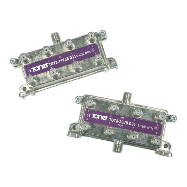 TGT8-*D31 8 port taps, 1.2 GHz (replace * with tap value)