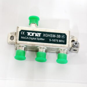 XGHSM-3B 3 Way Balanced Horizontal MoCA 1 GHz Splitter