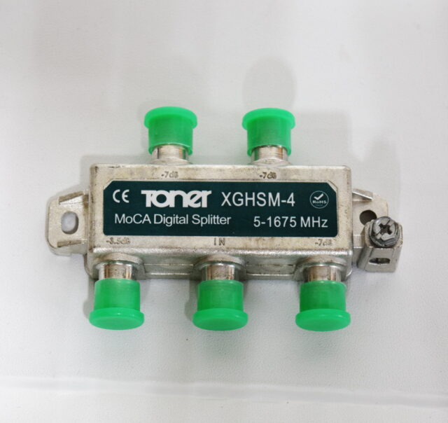 XGHSM-4 4 Way Horizontal MoCA 1 GHz Splitter