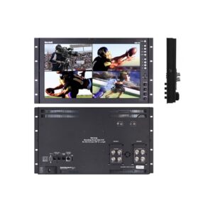 QVW-1708 Series 6RU 17" Full Resolution Rack-mountable Desktop Monitor with Quad Input & Advanced IMD Features