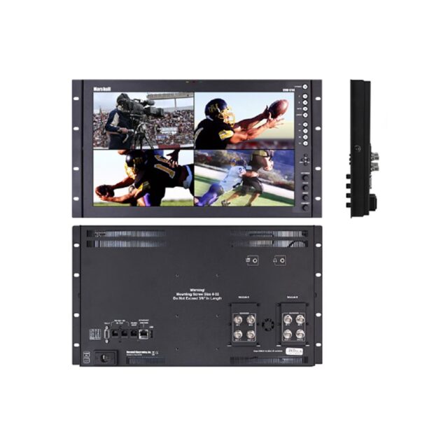 QVW-1708 Series 6RU 17" Full Resolution Rack-mountable Desktop Monitor with Quad Input & Advanced IMD Features