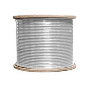 RG6-QSRWR-M  3 GHz RG6 Coax Cable, Quadshield, Riser Rated, White, Wood Reel