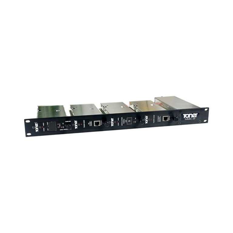 Tech Device Rack 4 TMMRC-4P Rack mount for 4 Minimod type devices, 1RU with P/S - Toner Cable