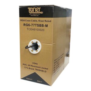 RG6-77TSBB-M RG6 77% Trishield Cable