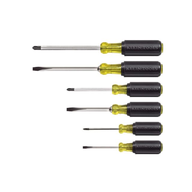Klein Tools 85074 Screwdriver Set Slotted and Phillips 6-Piece