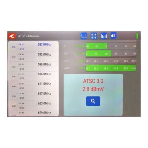 TLSM-A1 All In One Signal Level Meter ATSC 3.0 Screen